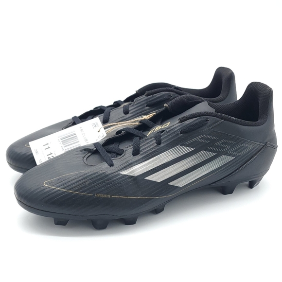 Adidas F50 Club FxG Black/Carbon Fiberskin Multi-Ground Soccer Men's US Size 11 - Picture 2 of 8